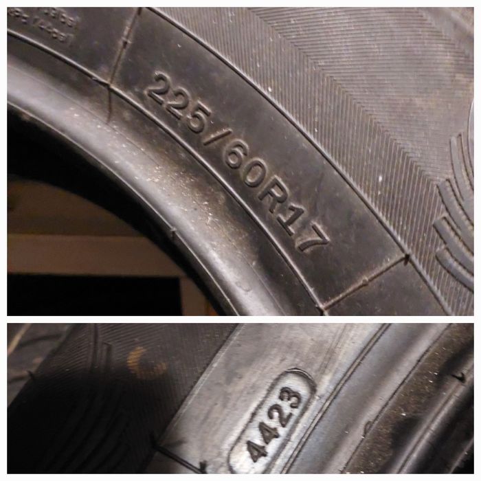 Шини 225/60 R17 комплект зима Powertrack 8.4мм 2023 рік