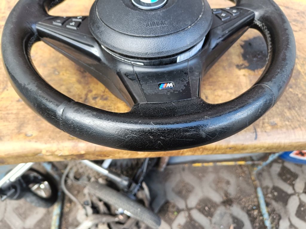 Kierownica BMW E60 E61 M-pakiet Palona na kluczyk Kompletna Wysyłka