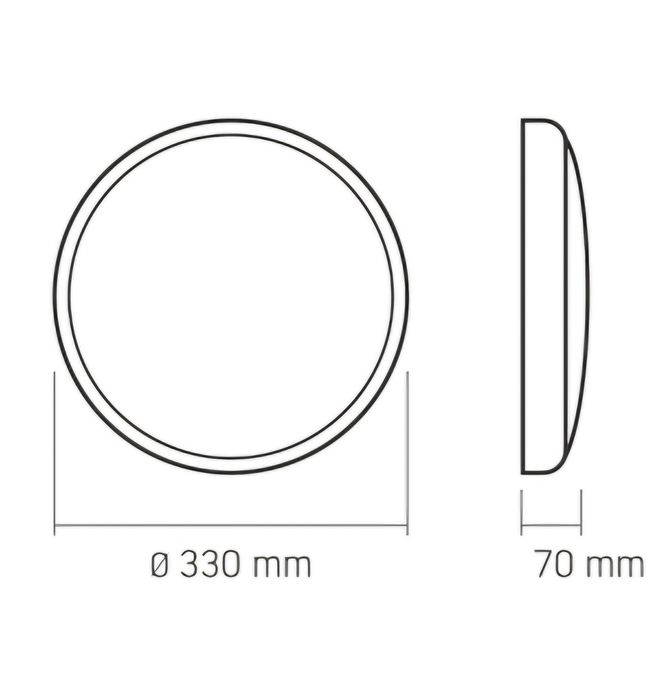 LED Світильник АВАРІЙНИЙ накладний з датчиком руху VIDEX 30W 2700-6500