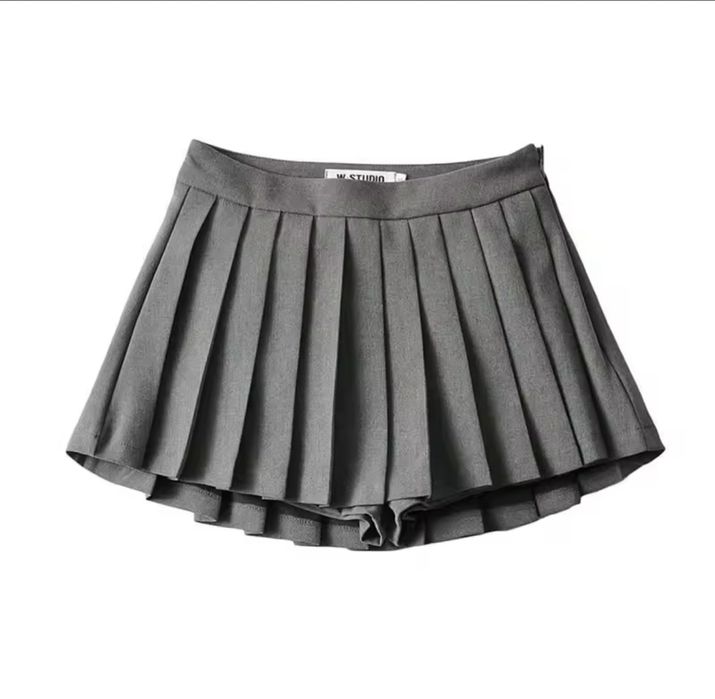 Сіра спідниця-шорти юбка шорти