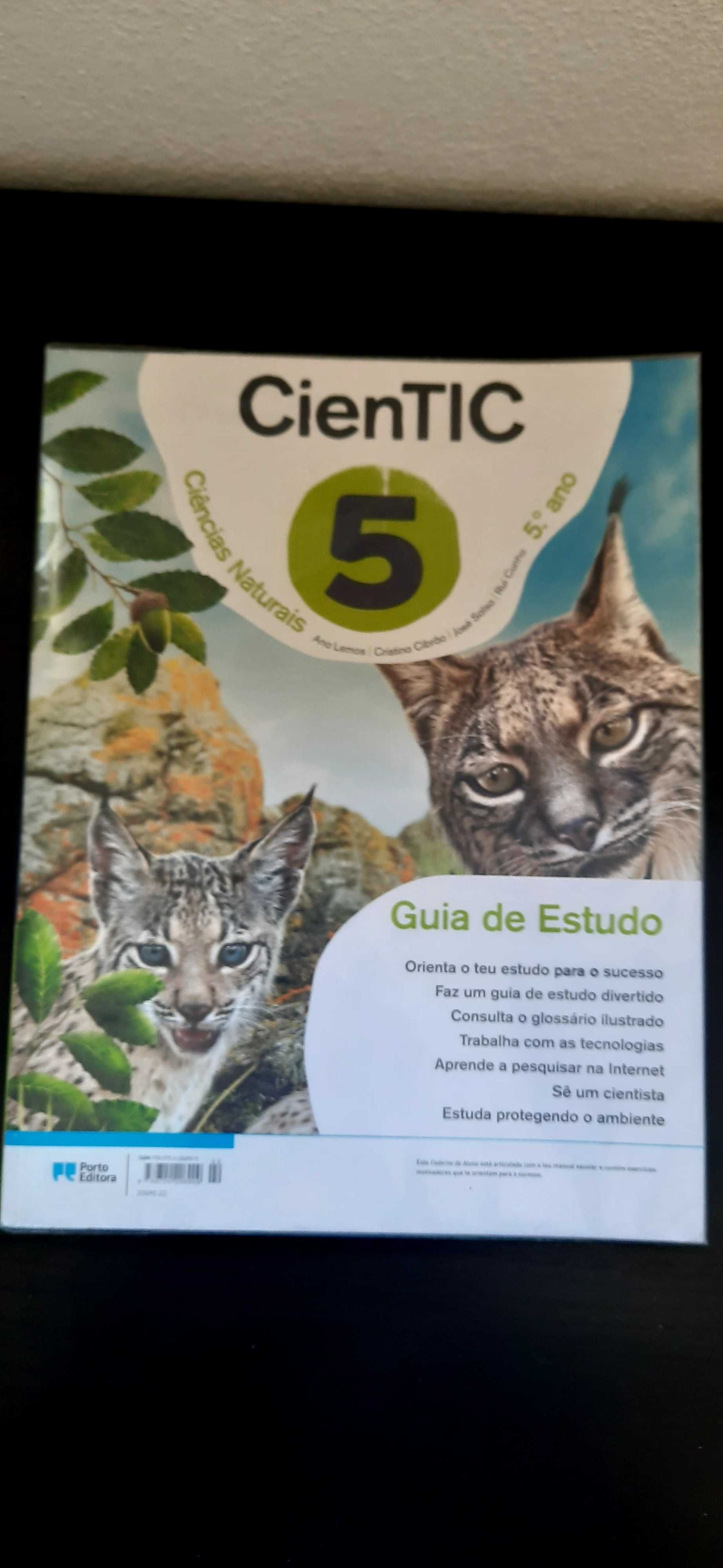 CienTIC - Ciências Naturais - 5 ano, Caderno+Guia de Estudo, NOVO