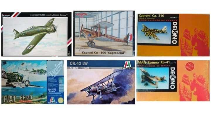 Kits 1/72 Aviões franceses, italianos e espanhóis