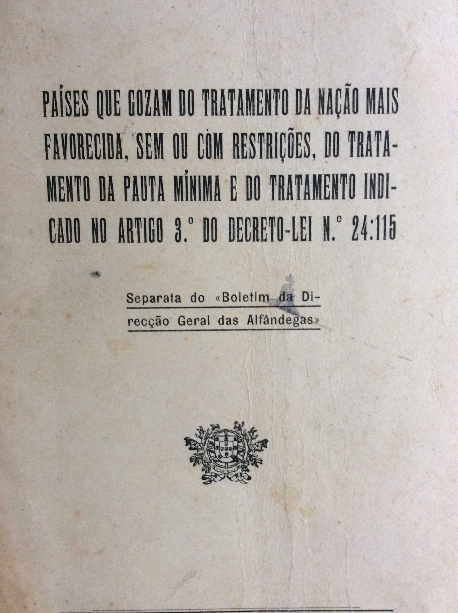 Países que gozam do tratamento da nação mais favorecida