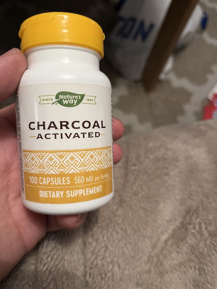 Charcoal activated 560mg 80 kapsułek