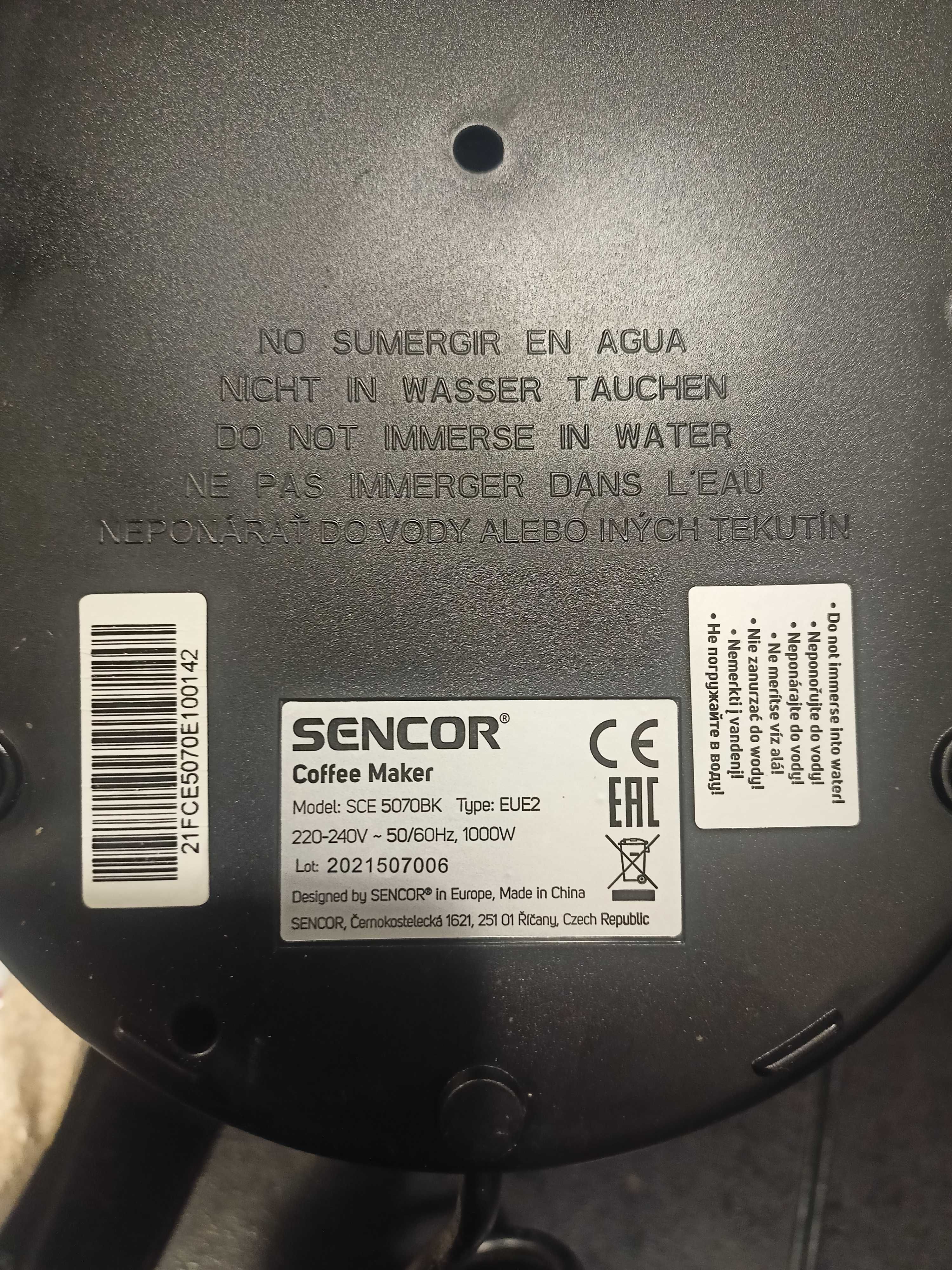 Sencor - ekspres przelewowy SCE 5070BK