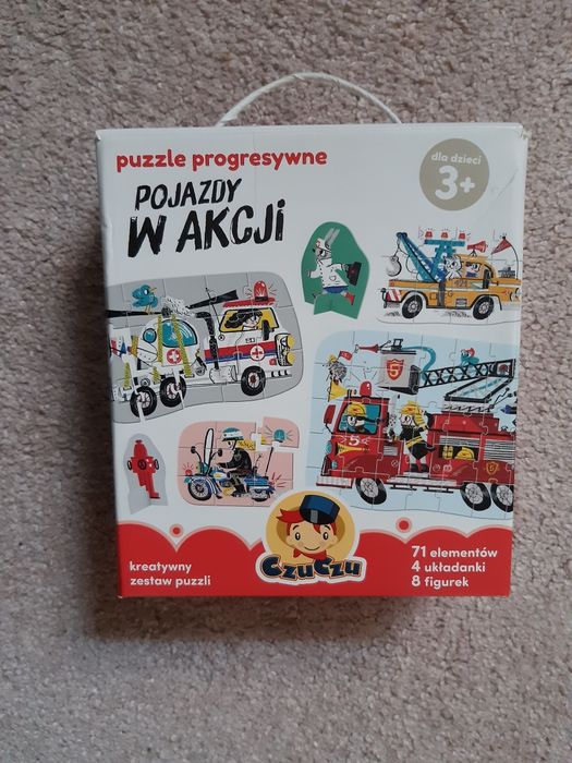 Czuczu puzzle progresywne pojazdy w akcji 3+