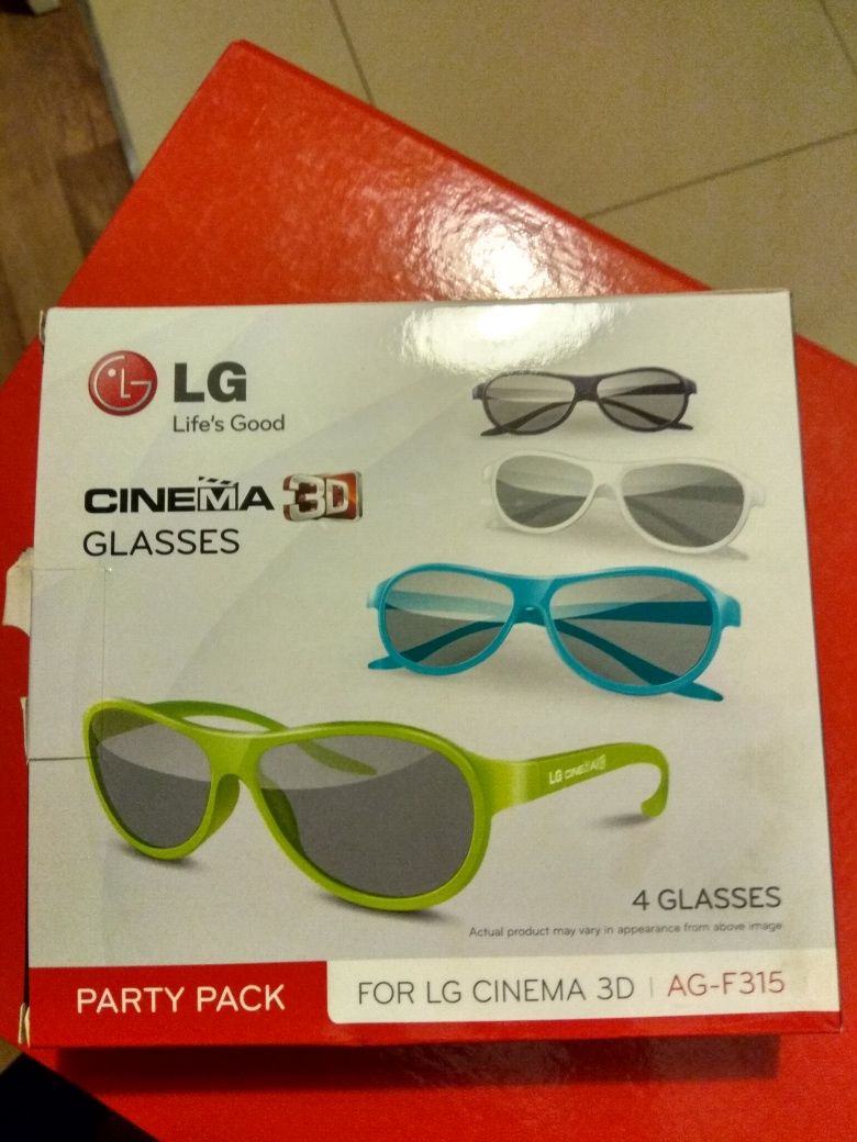 Okulary LG cinema 3D glasses - zestaw 4 szt.
