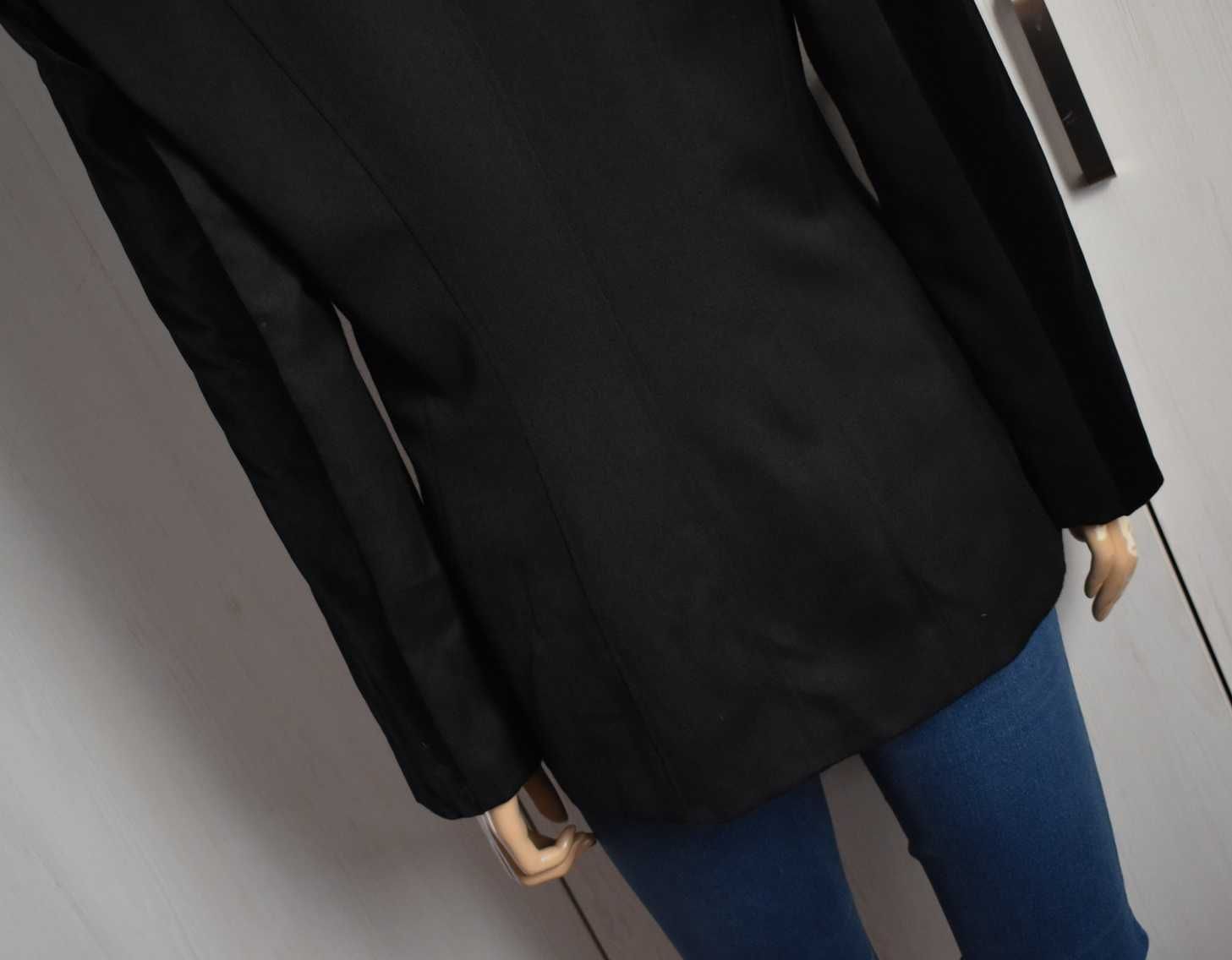 Kurtka przejściowa 38 M elegancka ramoneska blazer marynarka welurowa