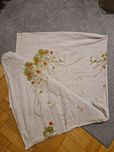 Obrus lniany malowany retro vintage lata 70
