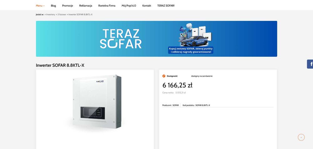 Inwerter SOFAR 8.8KTL-X