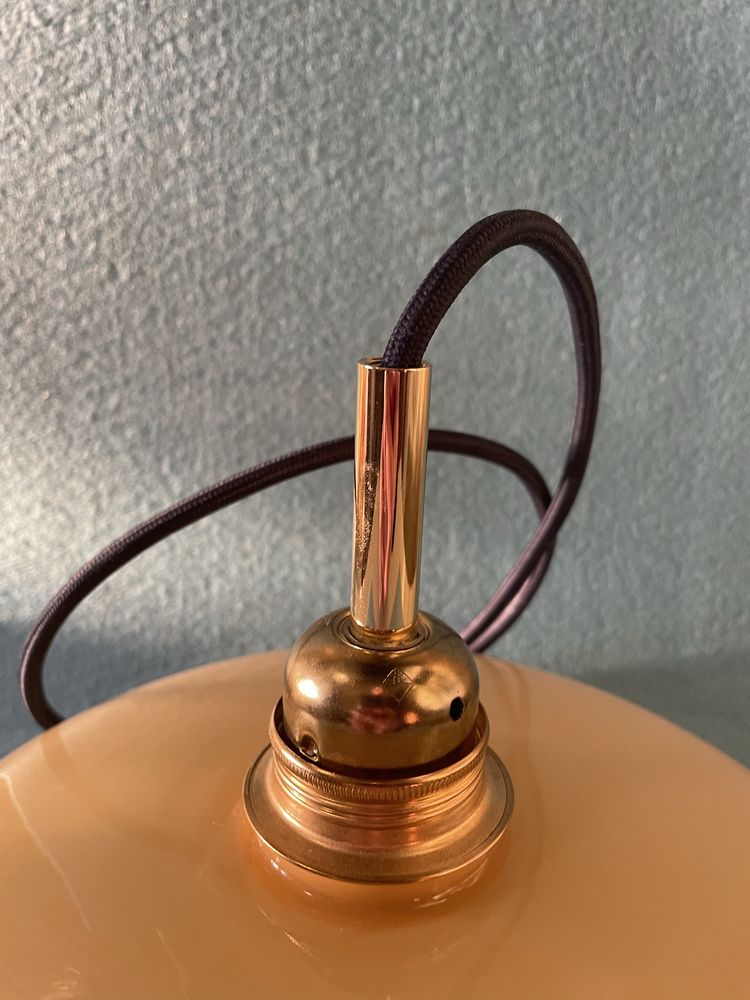 Candeeiro / Lustre opalino antigo