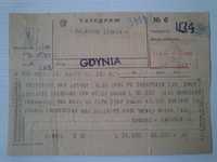 telegram Gdynia 1938 rok