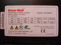 Продам блок питания для ПК Great Wall GW-400GP  120 мм вентилятор