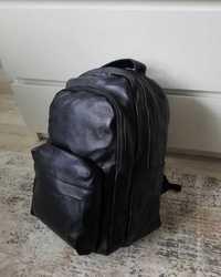 Великий вмісткий рюкзак із натуральної шкіри ( підходить для ноутбука)