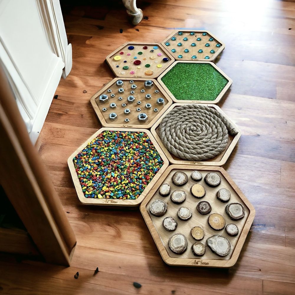 Ścieżka sensoryczna duża Montessori heksagony 29 cm producent