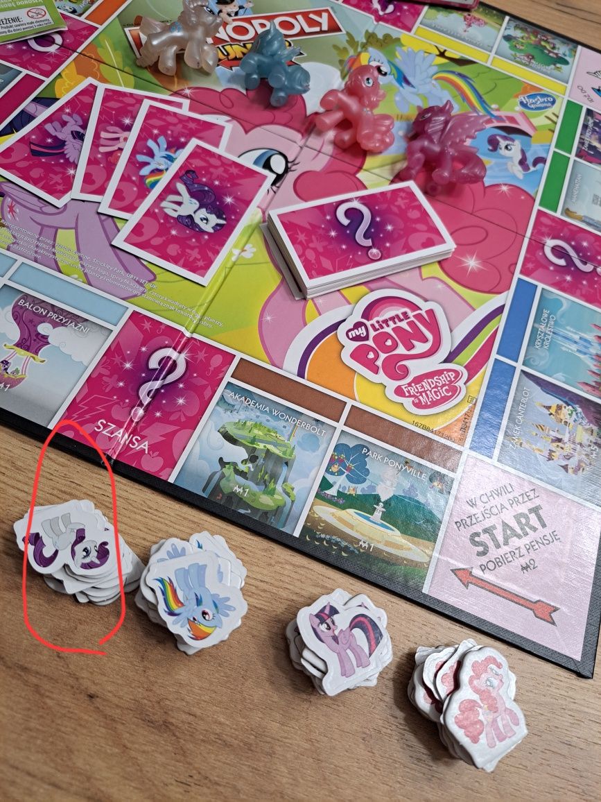 Gra planszowa Monopoly Junior Kucyki Pony wiek 5+
