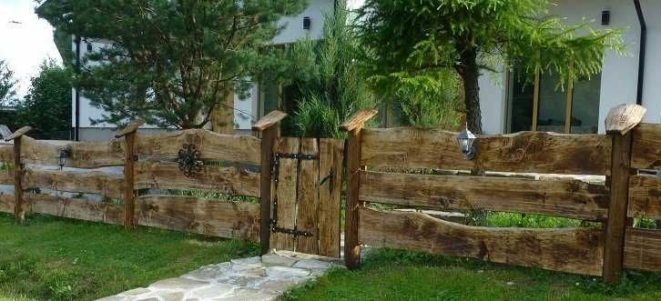 grube stemple pale bale klody 250 cm ogrodzenie ranczo