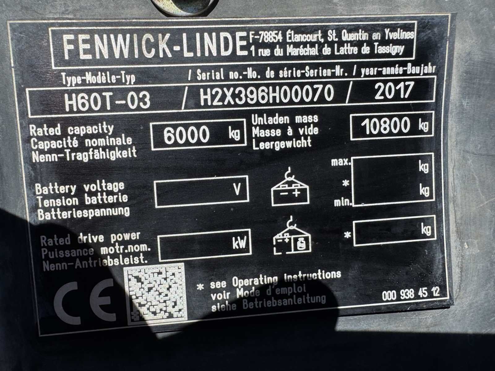 Навантажувач вилковий Linde H60T-03