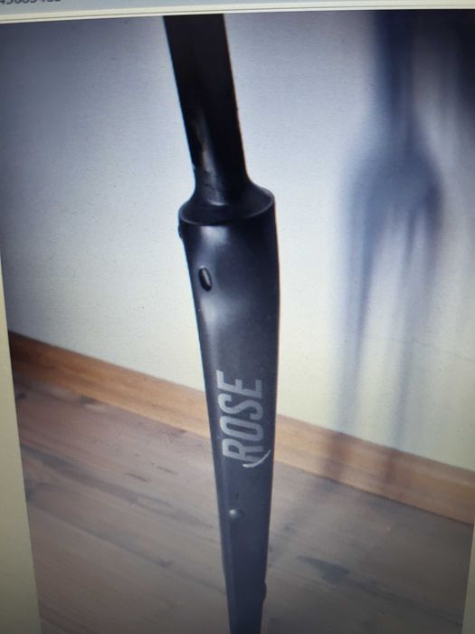 Carbon Widelec ROSE BACK ROAD Gravel DISC 416g 12x100