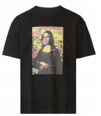 Koszulka, t-shirt męski z nadrukiem MONA LISA - L 52/54