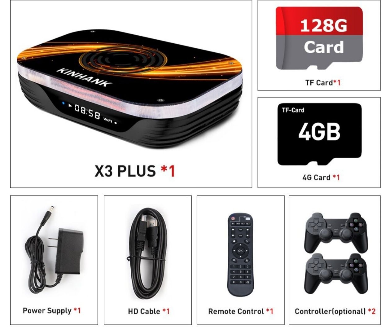 Kinhank X3 Plus - потужна ретро консоль + Android приставка для ТВ