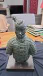 Escultura Guerreiro de Terracota - Estilo Chinês Antigo