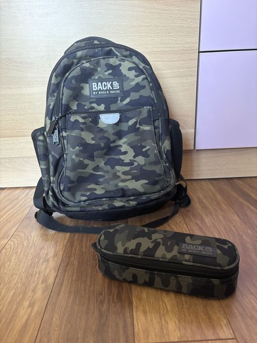 Plecak BackUp z piórnikiem moro