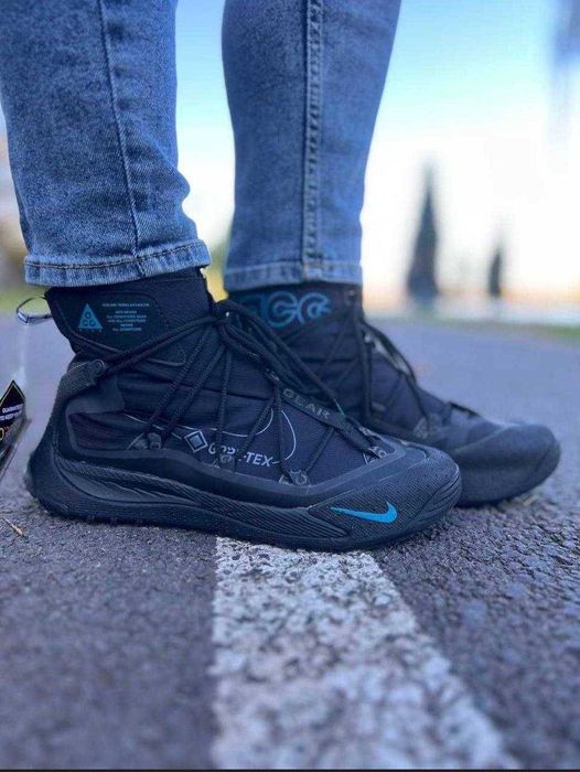 (БЕЗ ПЕРЕДОПЛАТИ)nike acg terra antarktik gore-tex black blue найк асг