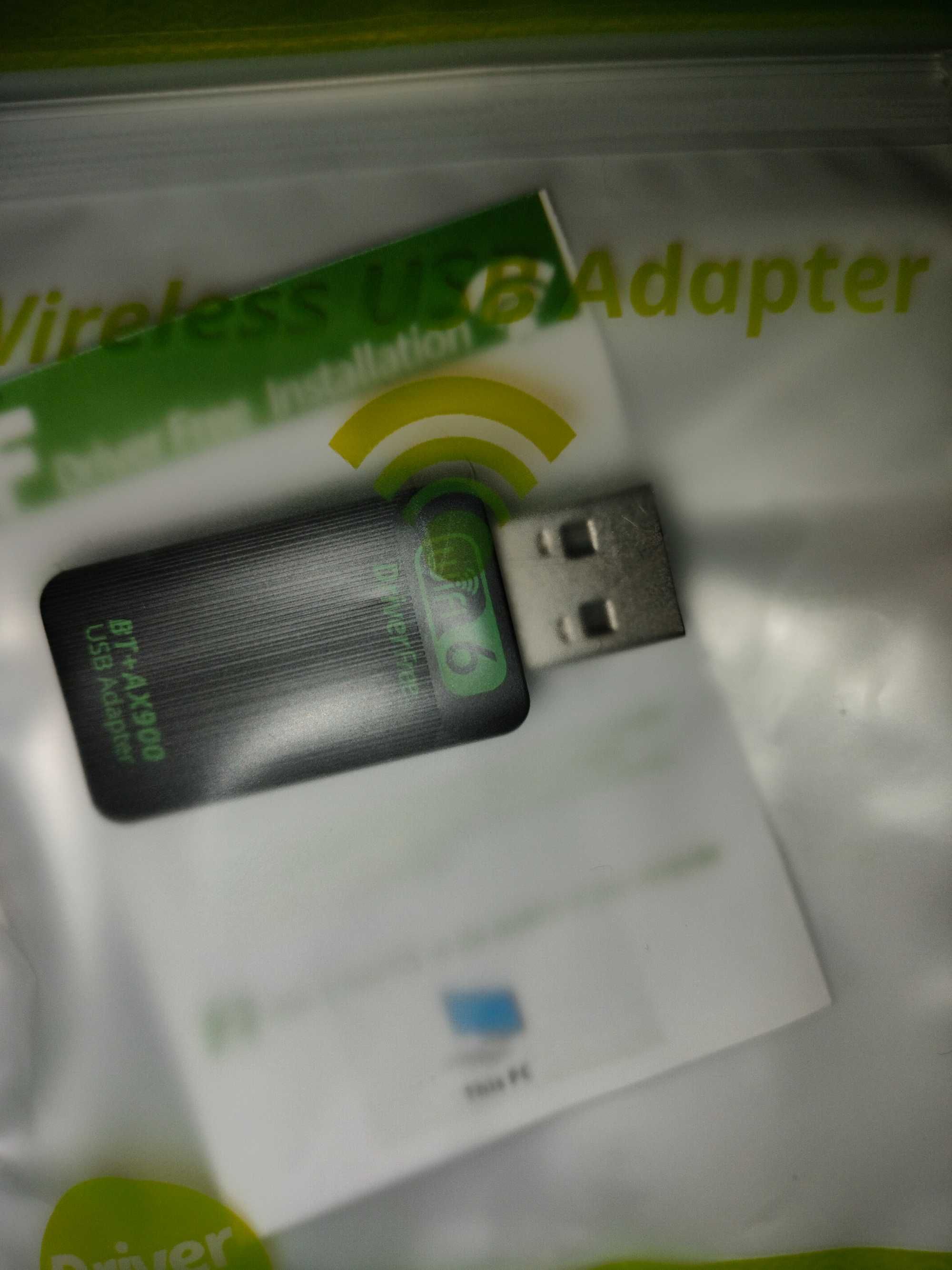 Дводіапазонний USB адаптер Wi-Fi 6, AX900 2.4/5ГГц+Bluetooth 5.4, Нове