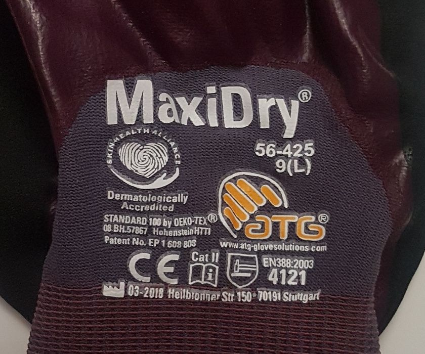 Rękawiczki, rękawice robocze, ochronne, specjalistyczne Maxi-Dry 56425