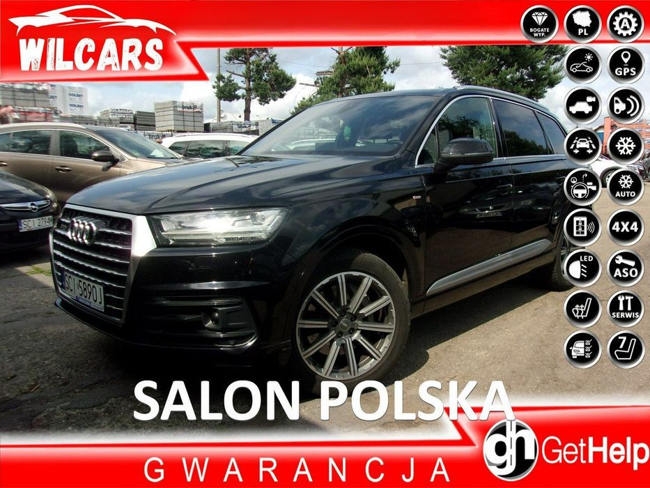 Audi Q7 Klimatronic 4-stref, 7-osobowy, Podgrz. fotele, Navi, PDC, Radar