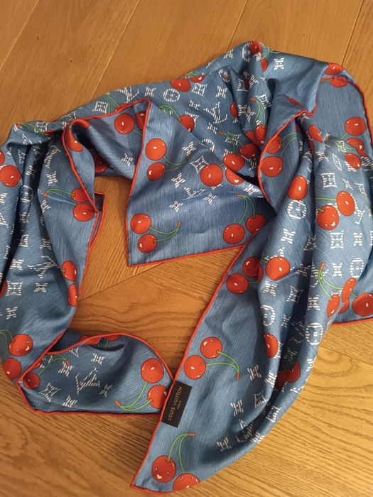 Chusta LV w wisienki nowa