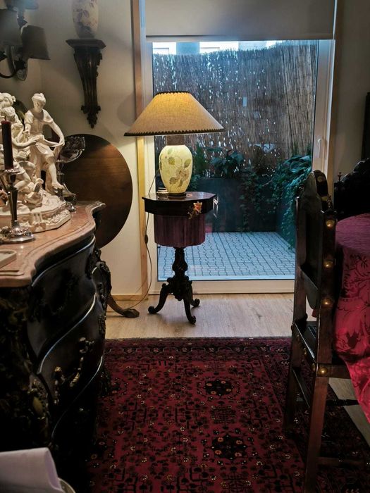 Candeeiro pintado á mão