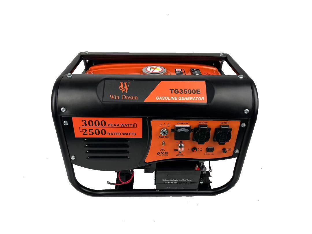 Agregat prądotwórczy generator prądu 3 kW 7 HP AVR, MIEDŹ bez kółek
