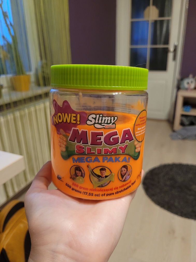 slime mega slime EPEE plastelina pomarańczowy