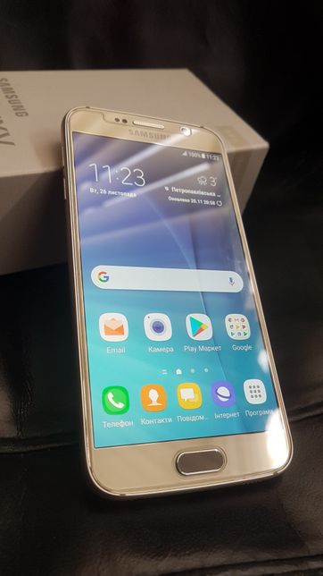 Samsung Galaxy S6 DUOS 64Gb platinum gold Ukr идеал