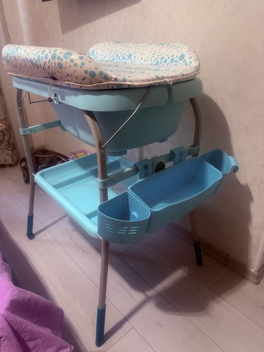 Пеленальний столик chicco cuddle bubble з ванночкою бу стан чудовий