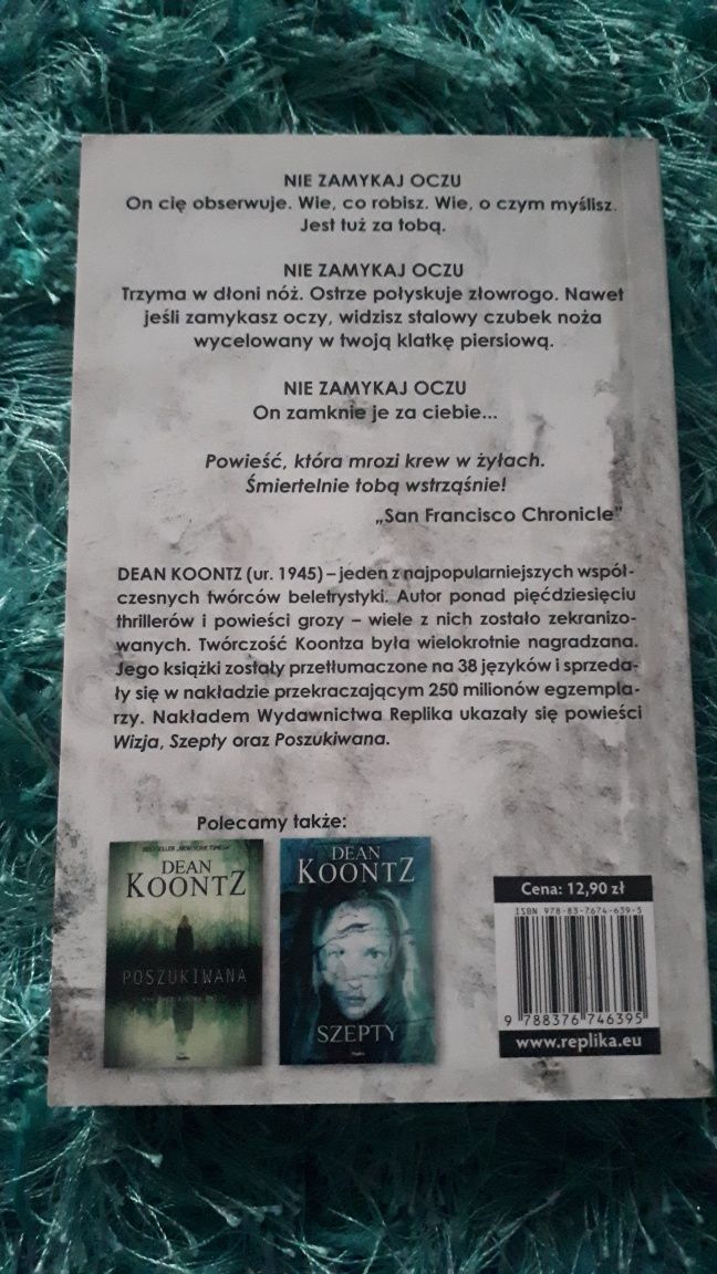 Sprzedam książkę,,Wizja" Dean Koontz