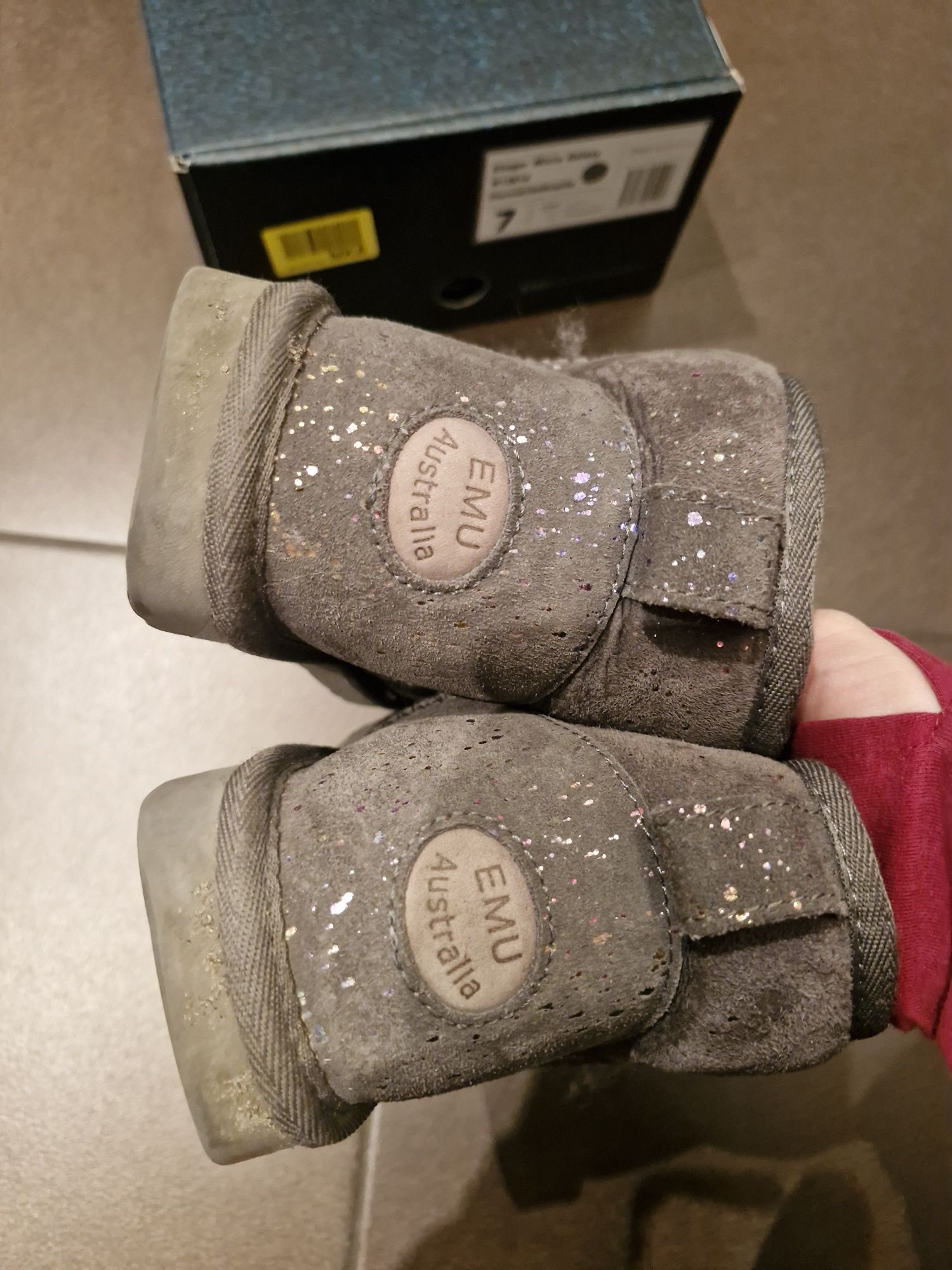 Buty Emu wodoodporne merino 37 galaxy brokatowe