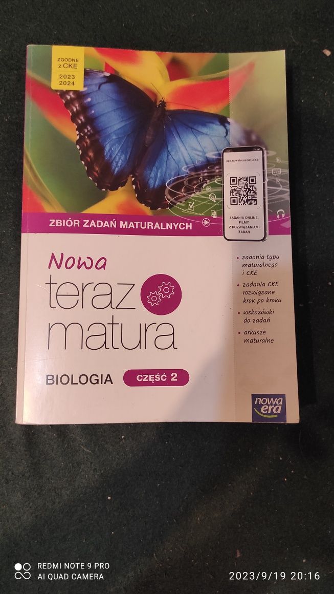 Nowa teraz matura biologia zbiór zadań maturalnych