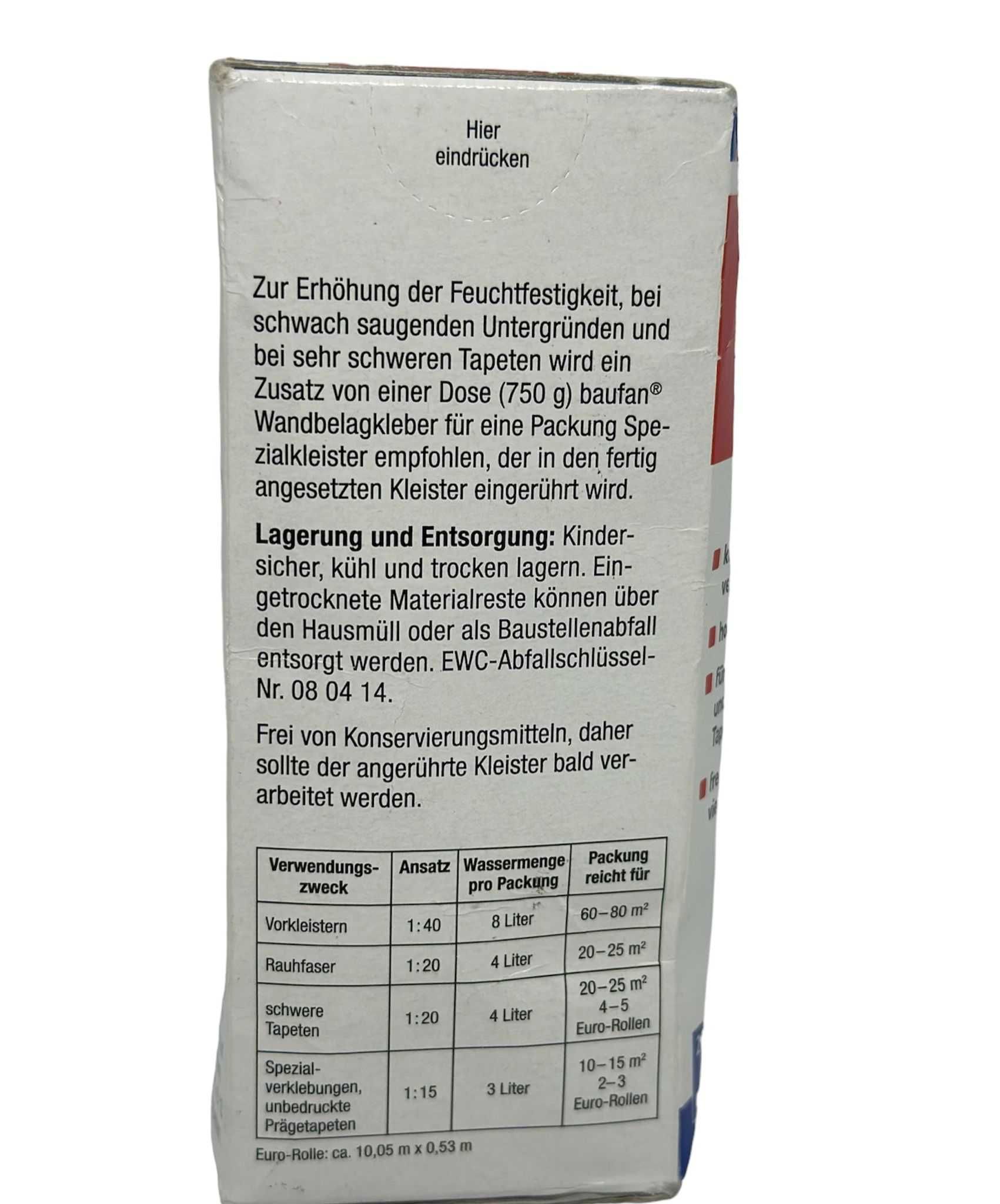 Klej do każdego rodzaju tapet Baufan 200g kod 893