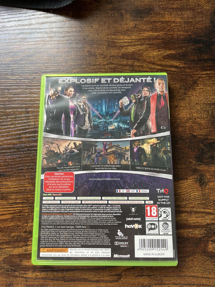 saints row the third xbox 360