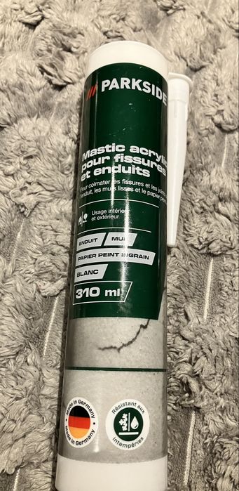 Parkside Akryl do spoin i pęknięć 310 ml – biały, malowalny