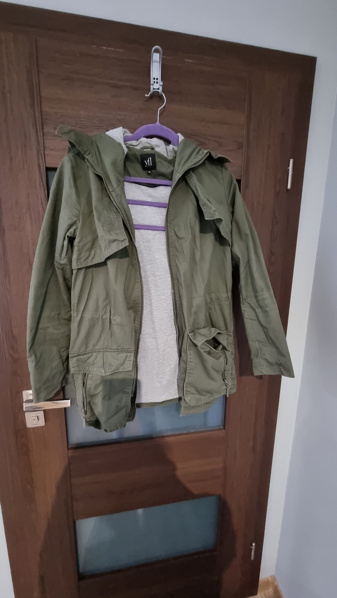 Kurtka przejściowa parka khaki r. M