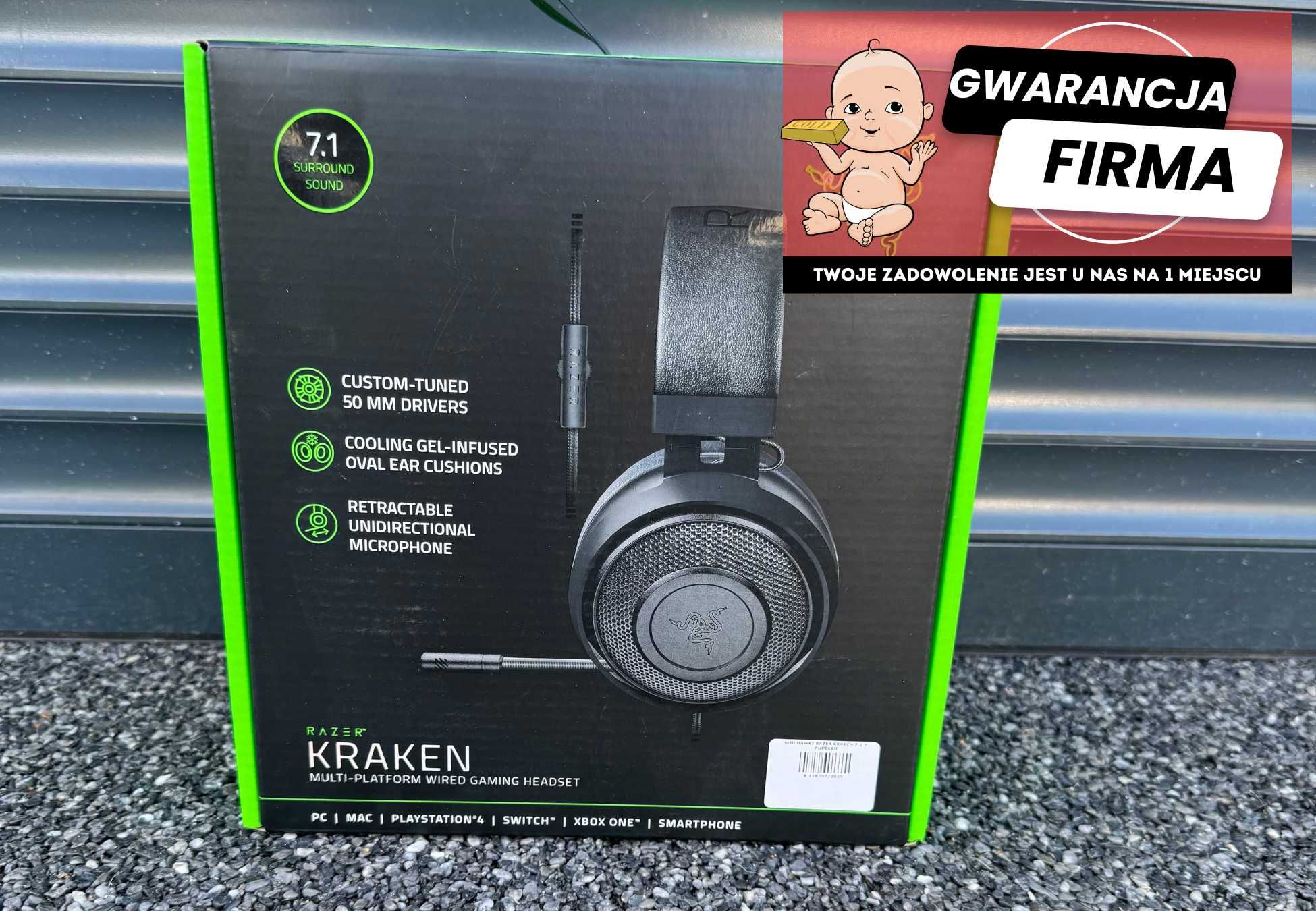 Gamingowe Słuchawki Razer Kraken 7.1 | PC | Playstation | XBOX | MAC |