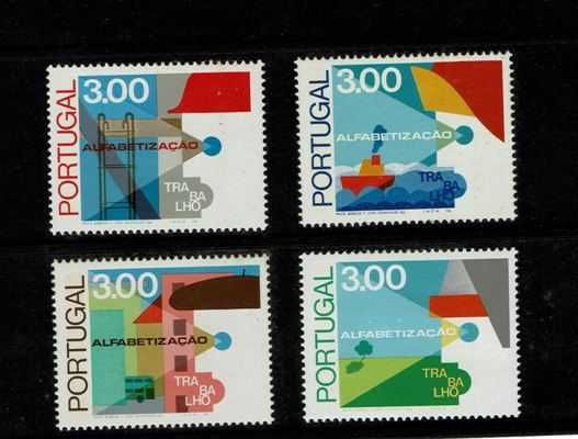 Selos Portugal - Afinsa 1292/5 MNH Dent. 13 1/2-Variedade de denteado