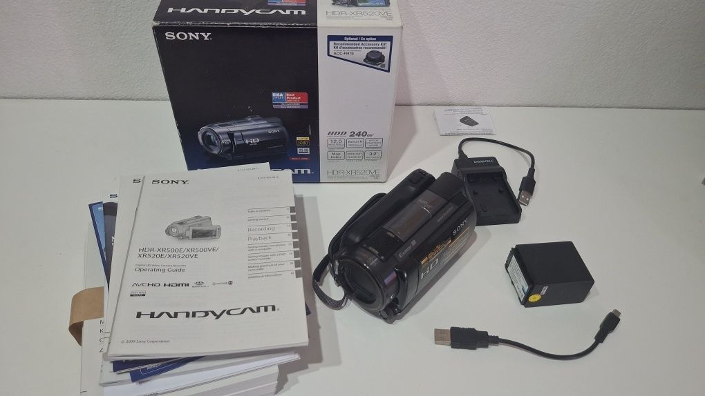 Sony Handycam camera de video camcorder XR520VE IMACULADA