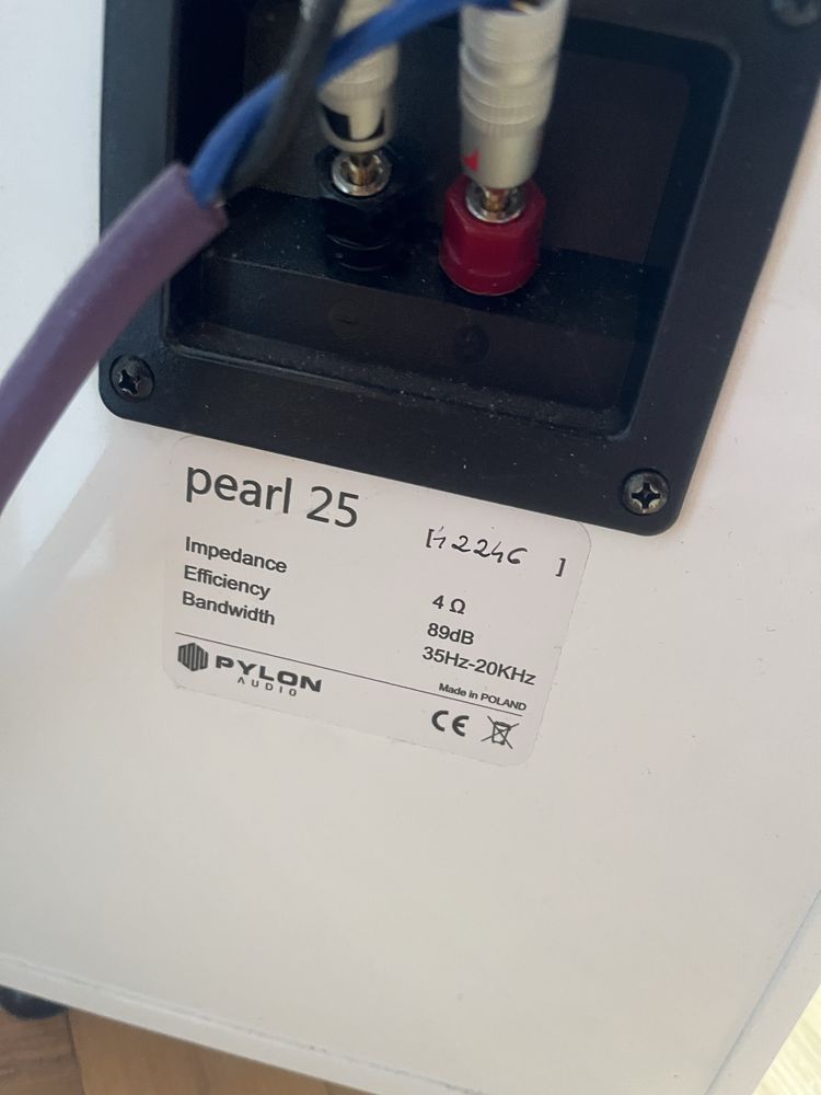 2 Kolumny głośnikowe PYLON AUDIO Pearl 25 Biały połysk