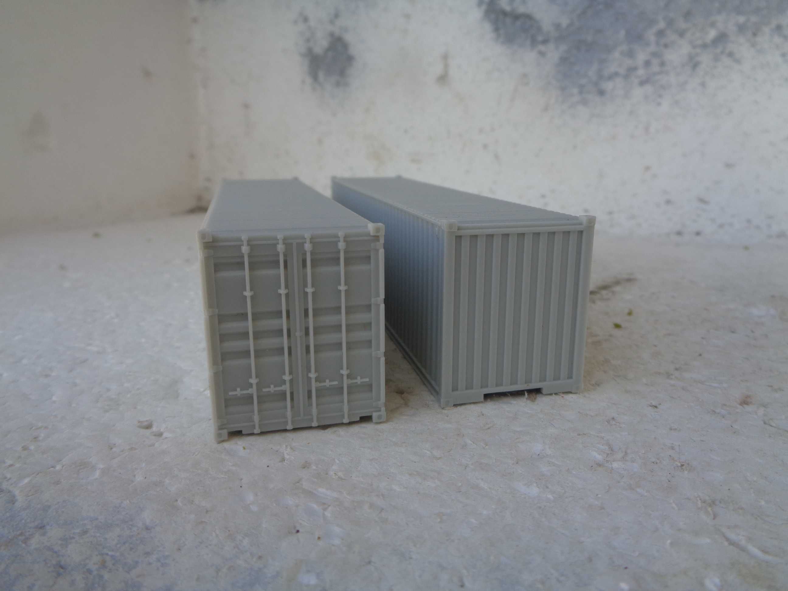 1:87 Lote de 2 contentores de 14 cm pista comboio