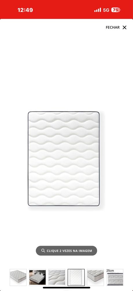 Colchão DAGOSTINO HOME Firenza (180x200 cm - Espuma HR)